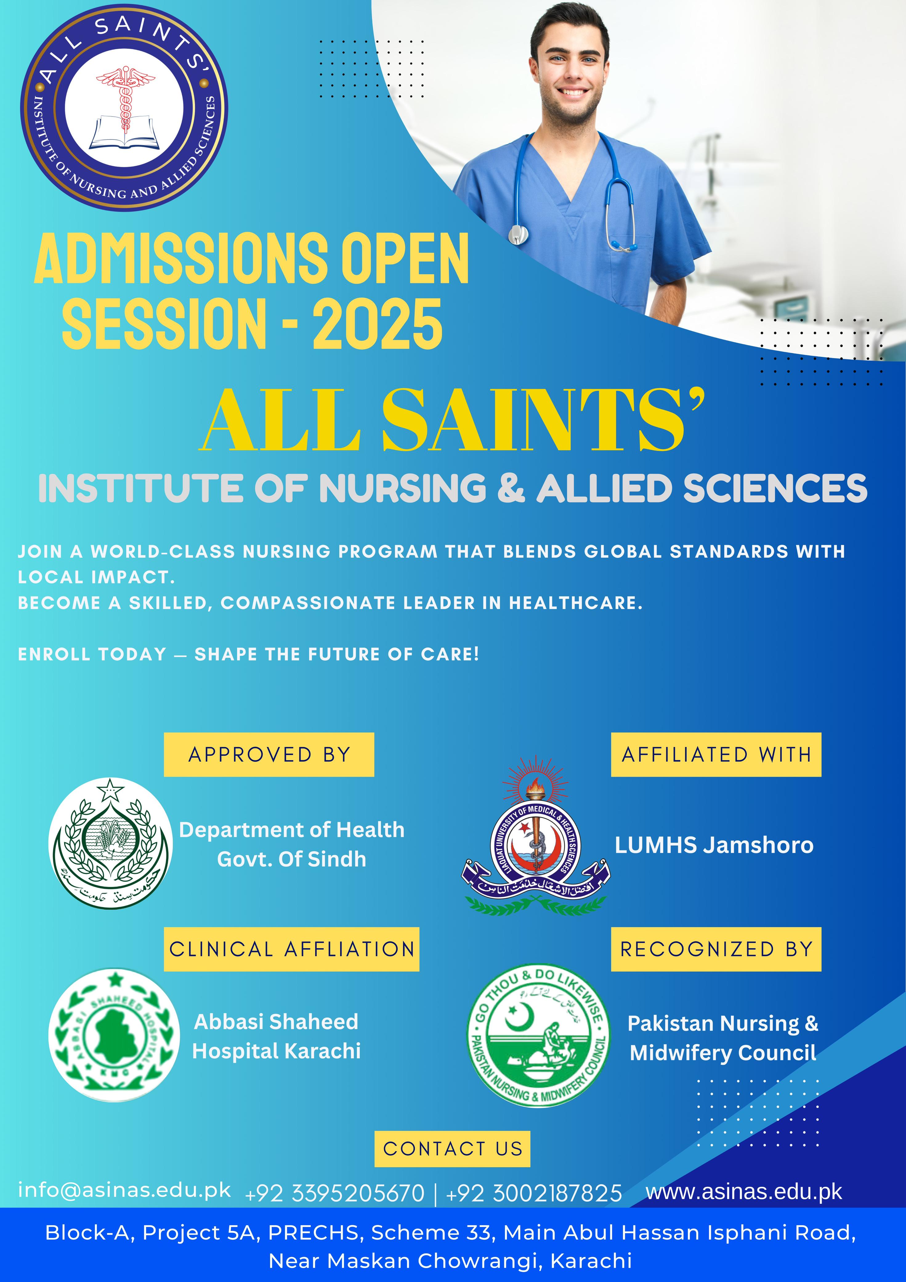 All Saints Admission Poster